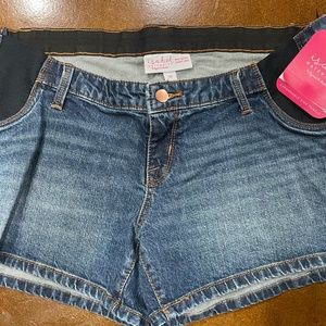 Maternity Denim Jean Shorts